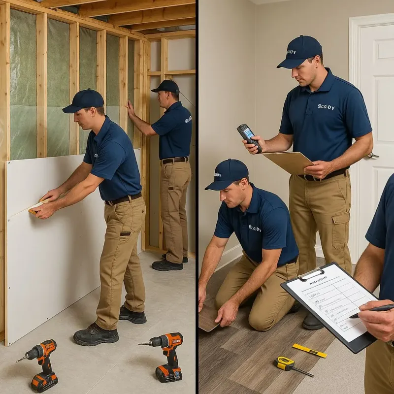 Repairs and Reconstruction process in Holderness, NH